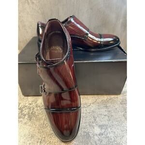 Girotti VERO CUOIO Oxford Red/Burgundy Men’s Dress Shoes Size EU 42 Shiny